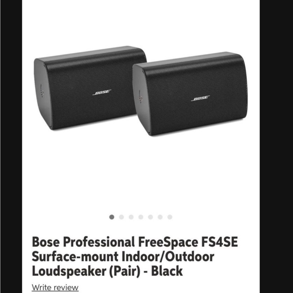 Bose Professional FreeSpace FS4SE Speakers - Black